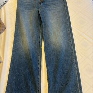 J. Crew Full Length Wide-Leg Denim